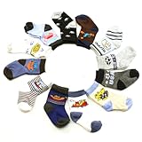 12ペアコットンFun Printsカラフルクルーカジュアルソックスセット