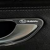 Meltryllis スバルに適応 車用ステッカーデカール 10個セット 金属製の装飾ステッカー 耐熱 耐摩耗 防水 粘着式の車のロゴ カーインテリア装飾 車のステッカー (For Subaru)