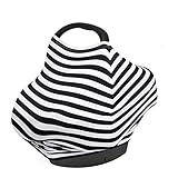 Pawaca 授乳ケープ ポンチョ ベビーカーカバー ショッピングカートカバー レディーススカーフ ポンチョ ストール 360度安心　多機能 伸縮自在 出産祝い プレゼント 児童保護 　（ストライプ）