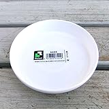受け皿[ソーサー]：4号浅皿（白） 20個セット[直径12.7cm] ノーブランド品