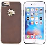 iPhone 8　レザーケース　、SIMPLE DO　ソフトカバー　薄型　軽量　擦り傷防止　耐衝撃　高級感　男性　女性　人気　iPhone 8専用(ブラウン)