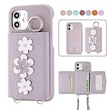 Carambola iphone12 スマホケース ショルダー 背面 カード収納 取り外し iphone12proケース 斜め掛け リング付