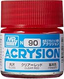 GSI クレオス(GSI Creos) GSIクレオス アクリジョンカラー クリアーレッド 光沢 10ml 模型用塗料 N90