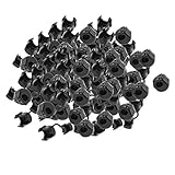 DealMux 100PCS HDB-6P-4ラウンドケーブルワイヤストレインリリーフブッシュグロメット15ミリメートルの長さ