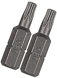 Vermont American 15401 Type Torx Size TX8 with 1-Inch Length Extra Hard Screwdriver Bit, 2 Pieces Pe