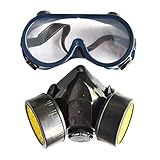 PerPure　防塵マスク 保護メガネ セット 活性炭フィルター式 塗装作業用 防災避難用 浮遊 粉じん 粉塵 マスク メガネ