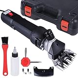 Yescom 380W Farm Electric Goat Clippers Sheep Shears Hair Fur Shearing Clipping w/ Storage Case Blac