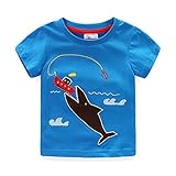 【SEBLES】ベビー 赤ちゃん キッズ 男の子 女の子 ユニセックス 半袖 Tシャツ プリント カラフル キャラクター ロゴ 春 夏 ラウンドネック コットン 綿(タイプF,100cm)