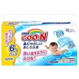 グーン 肌にやさしいおしりふき 詰替用 70枚×6個