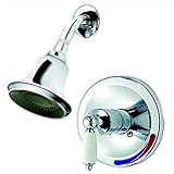 Aqueous 60BN1STRMCH Teabury Porcelain Shower Only Trim Kit Lever Handle, Chrome [並行輸入品]