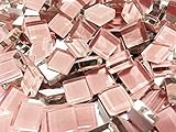 【工場直販】ガラスモザイクタイル◆◆◆カラフル8色・大容量600ｇ[600ピース以上] ◆◆◆DIY ハンドメイド クラフト オリジナル 手作り 10mm角(600 g, サクラ)