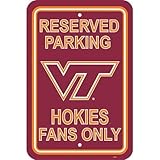 Fremont Die Virginia Tech Hokies大学スポーツチームロゴプリントホームオフィス寮の装飾12 " x 18 "予約プラスチック駐車場サイン
