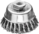 LESSMANN 工業用カップブラシ Φ65 高張度鋼線 線径0.35 482114