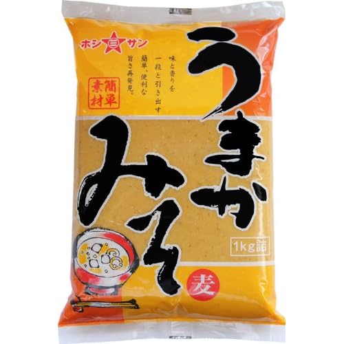 ホシサン 簡単素材 うまかみそ 麦