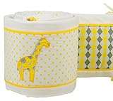 パムグレースクリエーションズベビーベッドバンパー、アーガイルキリン