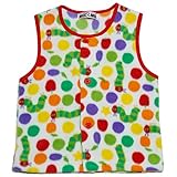 2017年 秋冬 はらぺこあおむし 総柄 フリースベスト THE WORLD OF ERIC CARLE レッド◇95cm