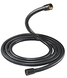Aquafaucet s-002シャワーヘッドShut Off Valveソリッド真鍮、つや消しニッケル Hose-245-ORB-