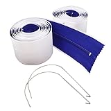 DGQ強力接着ピールとスティックジッパーfor Dust Barriers 7' ブルー D-zipper001