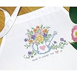 Dimensions Needlecrafts Stamped Cross Stitch, Watering Can Apron