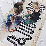 赤ちゃんゲームPlaymatボーイズガールズ毛布子供クロールカーペットベッドベビーカーで部屋の装飾makaor Size: Approx 70cmx175cm/27.6"x68.9" ホワイト