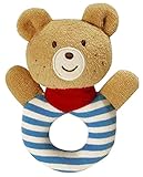 赤ちゃんの教育玩具ハンドアニマルラトルイエローベア