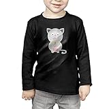 プレゼントを持ったネコ 子供服 春秋 長袖 Tシャツ トレーナー 丸い襟 キッズ 男の子 女の子 ベビー おしゃれ カジュアル ファッション 可愛い