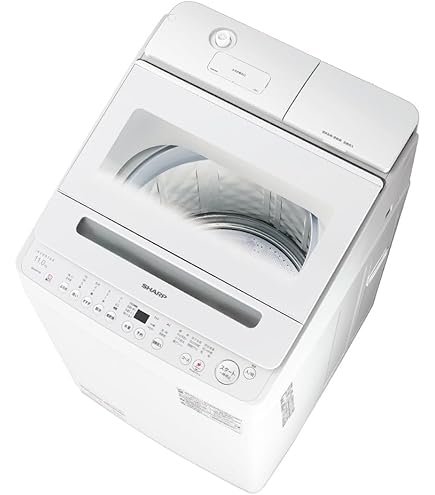 Amazon.co.jp: シャープ SHARP 洗濯機 ES-GW11G-S シルバー系 穴なし槽 