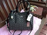 COACHカバン CROSBY SIGNATURE JACQUARD BLACK SMOKE BLACK [並行輸入品]