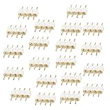 LitaElek 20個入り4ピンオス - オスLEDテープコネクタ4ピンSMD用半田レスLEDストリップコネクタアダプタ5050 3528 2835 RGB LEDテープライト（白色、20枚）
