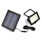 LEDソーラー投光器 太陽光発電 ソーラー充電式 60LED 150LM LEDライト ガーデン 屋外 防犯 昼光色