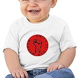 面白い ボーイとガール ファイティング ロゴ ポスター U首シャツ 100%棉 White Size 12 Months