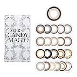 【公式ストア限定】secret candymagic 1month シークレットキャンディーマジック ワンマンス【1箱1枚入(片目分)】NO.5ブラック PWR:-5.00 DIA:14.5mm 着色直径:14.1mm 【度あり/度なし】