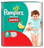 パンパースベビードライパンツサイズ6キャリーパック19 (Pampers) (x2) - Pampers Baby-Dry PANTS Size 6 Carry Pack 19 (Pack of 2)