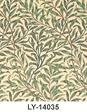 輸入壁紙 LY-14035/グリーン Willow Boughs ウィローボウ Morris & Co.(イギリス) ウィリアム・モリス 52cm×10m