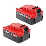 Enegitech 2 Pack 20V MAX 4.0AH Lithium Battery For Porter Cable PCC685L PCC680L Cordless Power Tools