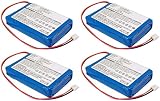 オリンピアcm-762クレジットカードリーダーバッテリーCombo - Pack includes : 4 x sdpos-l1927電池