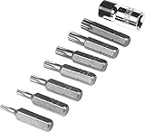 (8pc Tamper Resistant Star Bit Set) - Wilmar W1386 8-Piece Tamper Resistant Star Bit Set