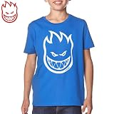 SPITFIRE キッズ TシャツBIG HEAD YOUTH TEEユースサイズロイヤル x ホワイトNO34 YXLサイズ