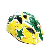 J@G connection（ジャグコネクション） 子供用 自転車用 ヘルメット 単品 ＆ ヒジ ヒザ 手首 プロテクター セット 超軽量 可愛い オシャレ (10-Sｻｲｽﾞイエロー（単品）)