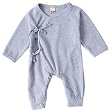 Juleyaing 生まれたばかりの赤ちゃんの男の子と女の子の長袖のレースのジャンプスーツパンツ天使の羽の赤ちゃんシャムロンパース