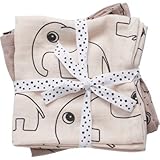 Done by Deer バープクロス2枚セット（Contour） Burp cloth, 2-pack, Contour 北欧 (powder)