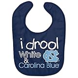 North Carolina TarheelsメッシュVelcroeベビーよだれかけ" I Droolホワイト& Carolina Blue "