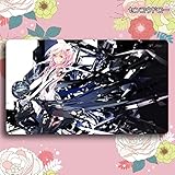 センコウドロー カードゲームプレイマット プレイマット ギルティクラウン 楪いのり アニメグッズ TCG万能 収納ケース付き アニメ 萌え カード枠なし (60cm * 35cm * 0.2cm)