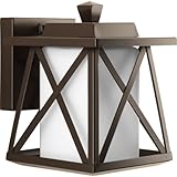 Progress Lighting p6047スコープ1ライト9 " Tallアウトドア壁取り付け用燭台にエッチングop、 P6047-20 1