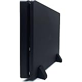 XM&QY PS4 Slim 縦置きスタンド PlayStation4 Slim シリコンフットスタンド 安定したベースマウス滑り止めフィート付き十分な冷却スペース【ブラック】