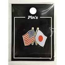 Amazon.co.jp: TOSPA ピンバッジ2ヶ国友好日本国旗・アメリカUSA