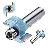 uxcell 木工T-スロットルータービット 軟質木材 硬材 チップボード 合板 １個入り