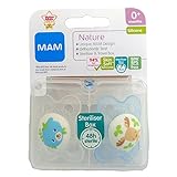 1パック2 Mam自然 0 + M個のおしゃぶり (熊/鹿)、 (MAM UK LTD) - MAM Nature 0+M Soother, 2 per pack (Bear/Deer) [並行輸入品