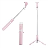 【Amazon.co.jp限定】Velbon(ベルボン) スマホ三脚 自撮り棒 Coleman セルフィースタンド ピンク CVSSPK ワイヤレスリモコン付属 iPhone13/12/11 Android&iPhone 対応 302779 セルカ棒