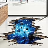 E-Bears 3D宇宙 星空 惑星 イルカ床のステッカー自己粘着ウオールステッカー天井壁飾り部屋装飾 (惑星)